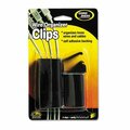 Master Mfg Co Cord Away, Self-Adhesive Wire Clips, Black, 6PK 00204